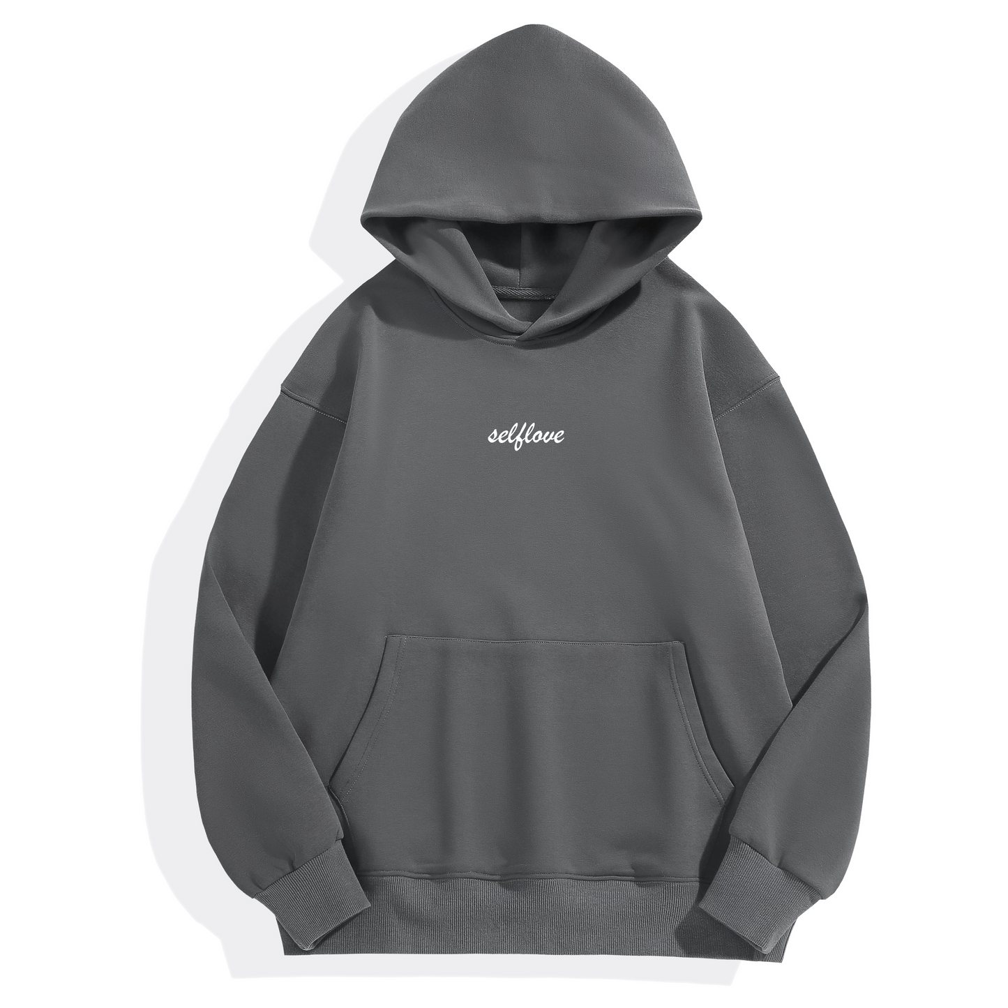 500 GSM "selflove" EMBROIDERED HOODIE