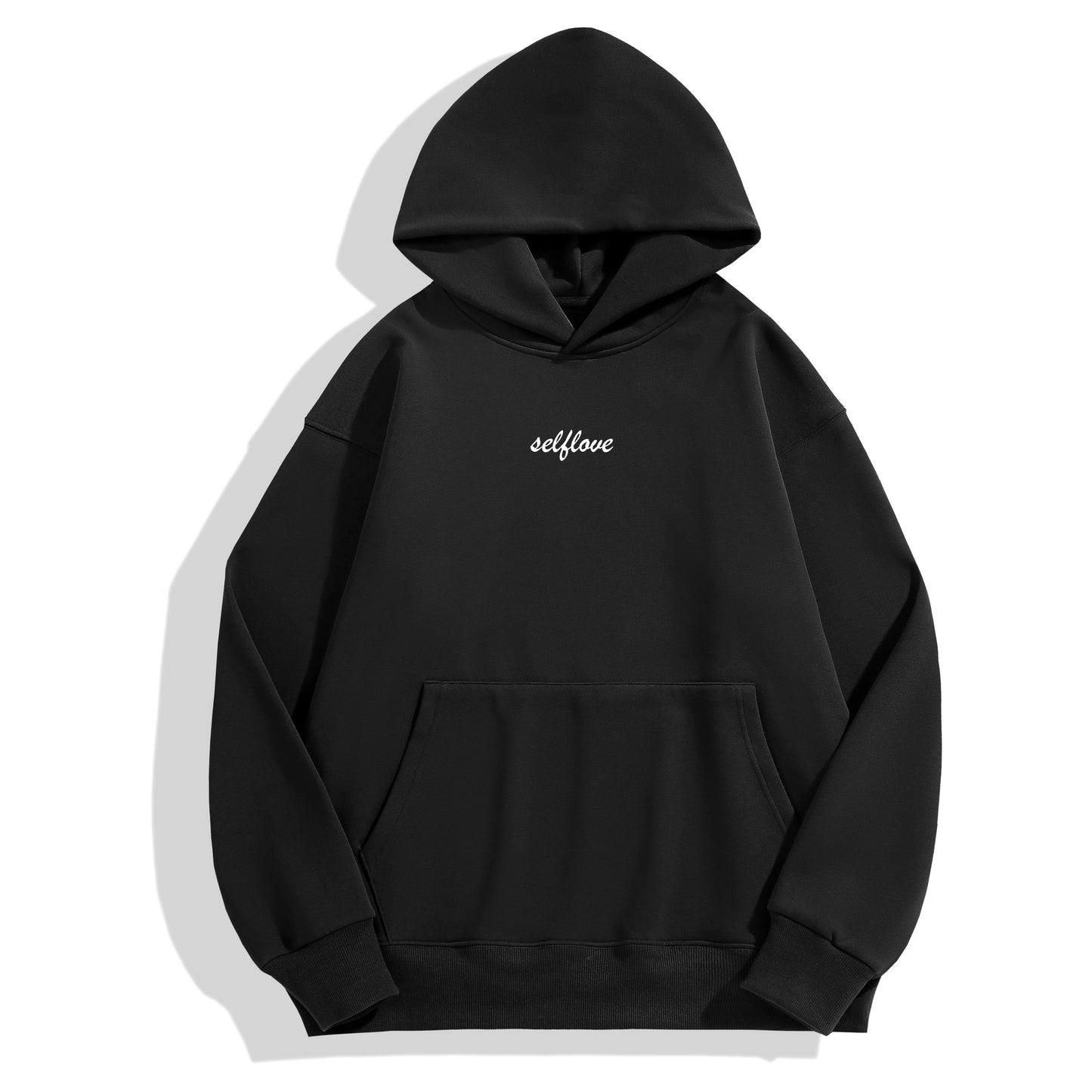 500 GSM "selflove" EMBROIDERED HOODIE