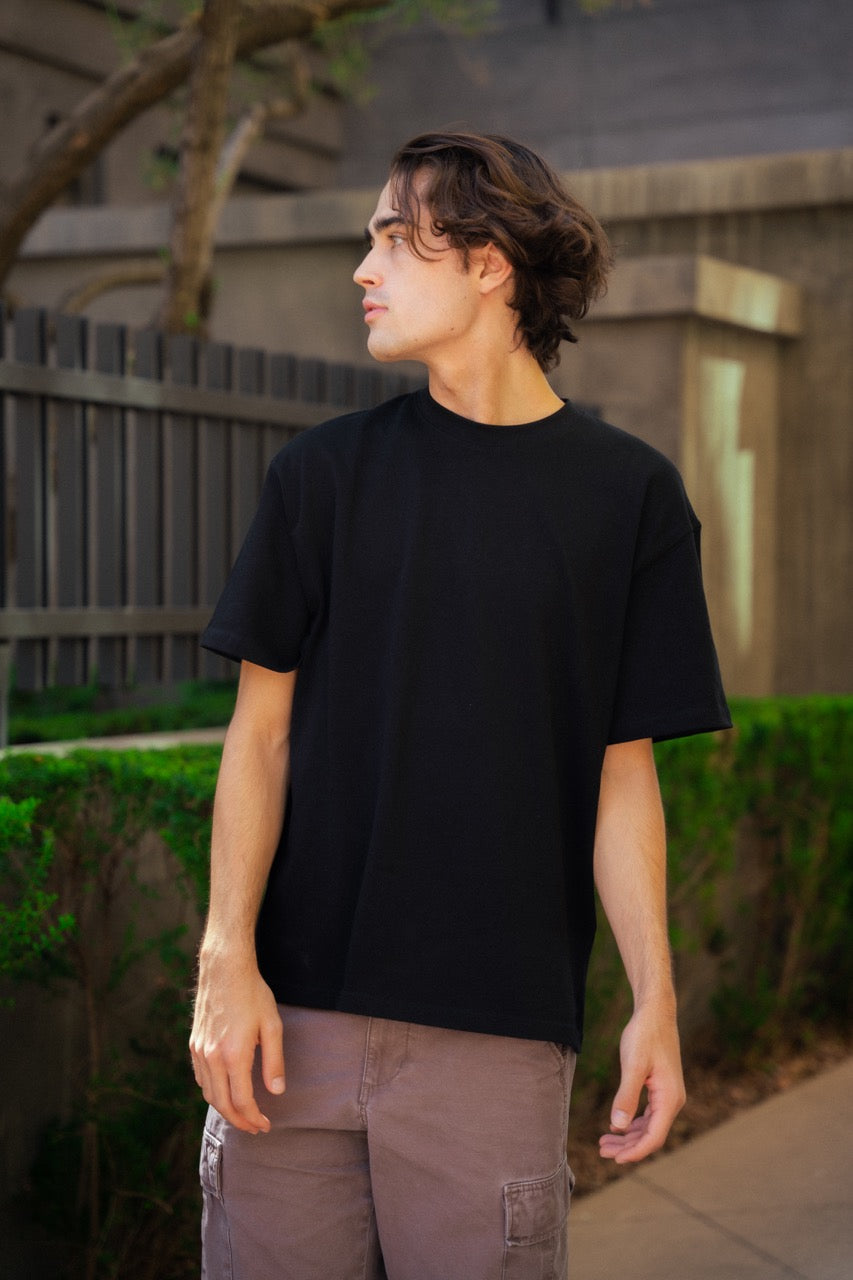 280GSM "Charcoal" Perfect Blank Drop Shoulder T Shirt
