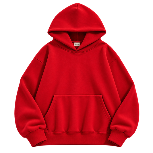 Selflove blanket lined hoodie in Cardinal